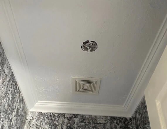 after - 6 bathroom ceiling